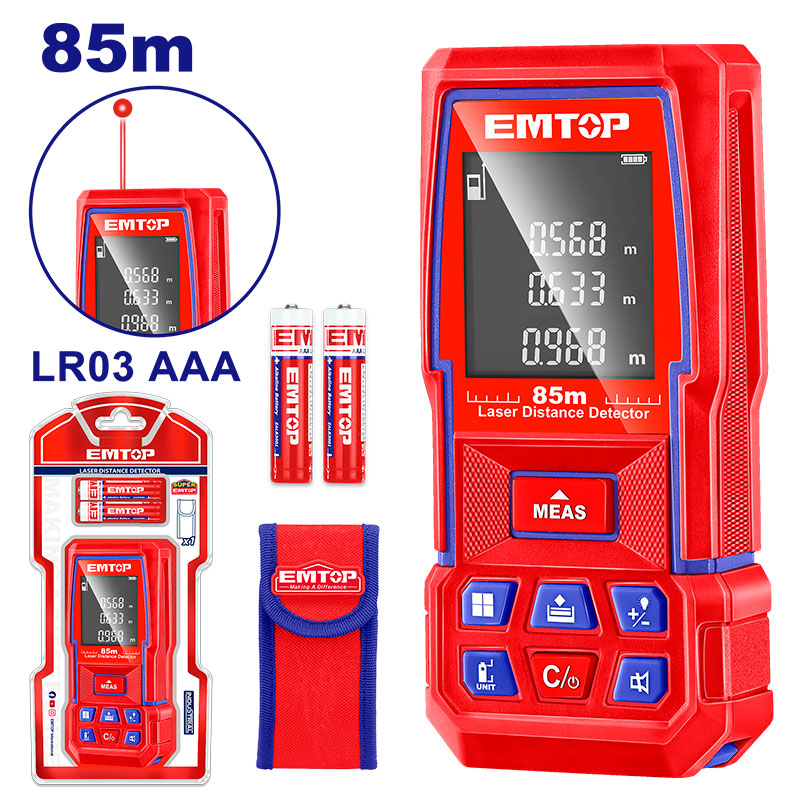 ELDD07018  MEDIDOR DE DISTANCIA LASER, RANGO 85M. EMTOP