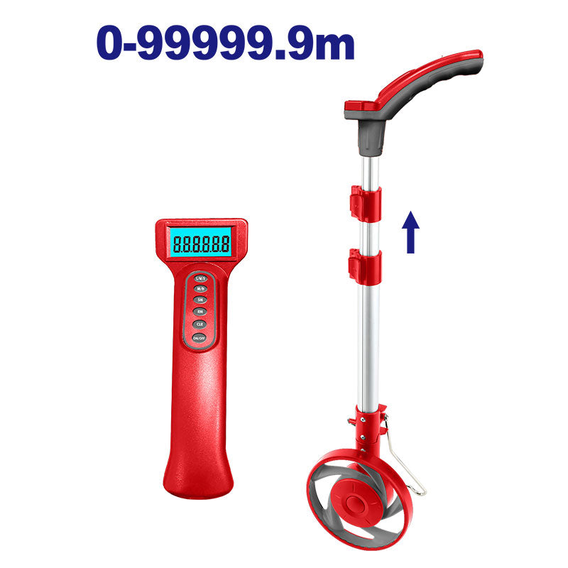 [EMMW2523] - RUEDA DE MEDICION DIGITAL CON DISPLAY, RANGO 0–99999.9 M, CON SOPORTE, INCLUYE 2 BATERIAS AAA. EMTOP.