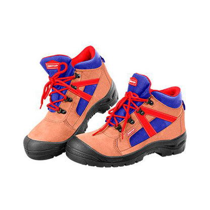 BOTAS DE SEGURIDAD PUNTA DE ACERO, TALLA 42, SUELA DE DOBLE DENSIDAD. MARCA EMTOP