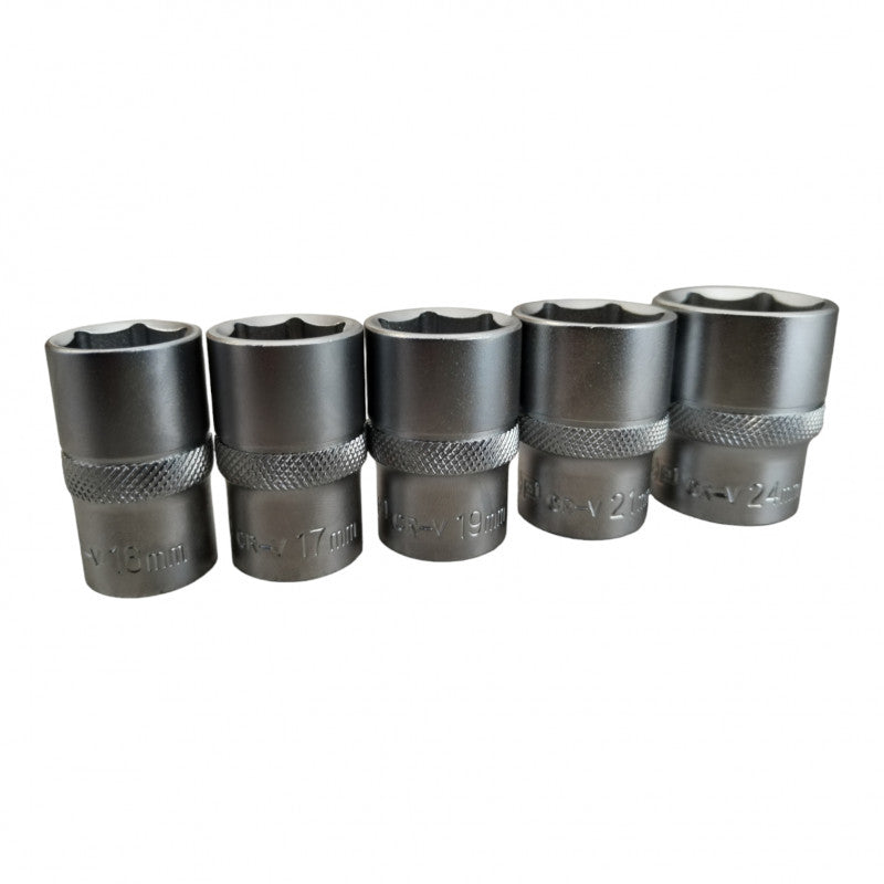JUEGO DE 13 COPAS/DADOS/CUBOS METRICAS, RAIZ DE 1/2 , CON RACTCH Y BARRA DE EXTENSION. MARCA EMTOP