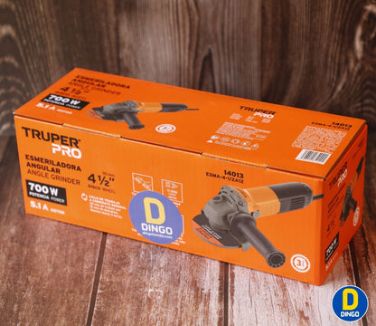 Esmeriladora Angular 4-1/2" 700W Mango 3 Posiciones Uso Continuo | TRUPER PRO 14013
