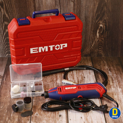 Herramienta Rotativa 130W 129 Accesorios + Maleta | EMTOP ULMGK1301