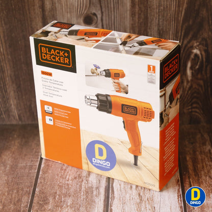 Pistola de Calor 1,500W 2 Temperaturas 400°C-540°C + Base Segura | BLACK+DECKER HG1500-B3