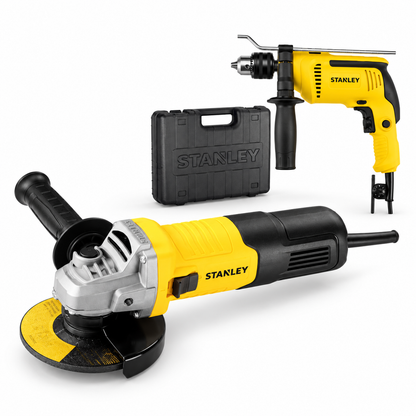 Combo Stanley Barreno Percutor 700W + Pulidora 750W 4-1/2" + 5 Discos | SDH700K-B3 + SG7115-B3