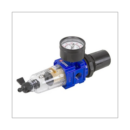 TRAMPA DE AGUA/FILTRO DE AGUA Y REGULADOR DE PRESION PARA COMPRESOR, 1/4 PULG. MARCA CAMPBELL HAUSFELD
