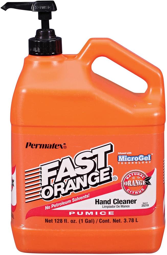 Lavamanos Fast Orange Para Eliminar Resinas, Aceite, Grasa, Alquitrán, Suciedad, 1 Galón, Permatex