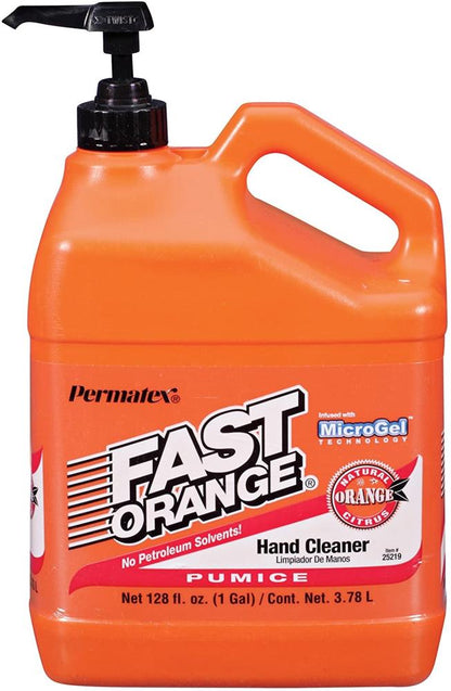 Lavamanos Fast Orange Para Eliminar Resinas, Aceite, Grasa, Alquitrán, Suciedad, 1 Galón, Permatex