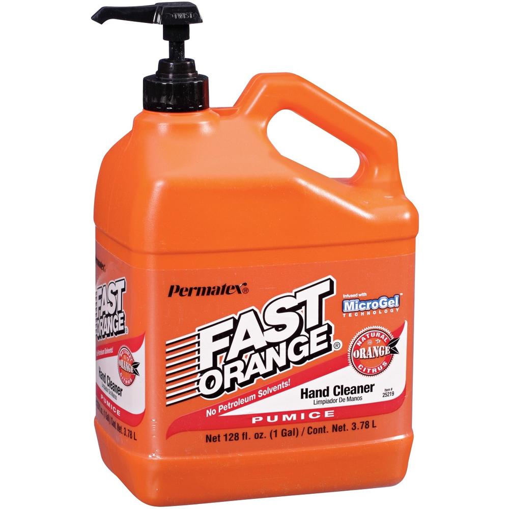 Lavamanos Fast Orange Para Eliminar Resinas, Aceite, Grasa, Alquitrán, Suciedad, 1 Galón, Permatex