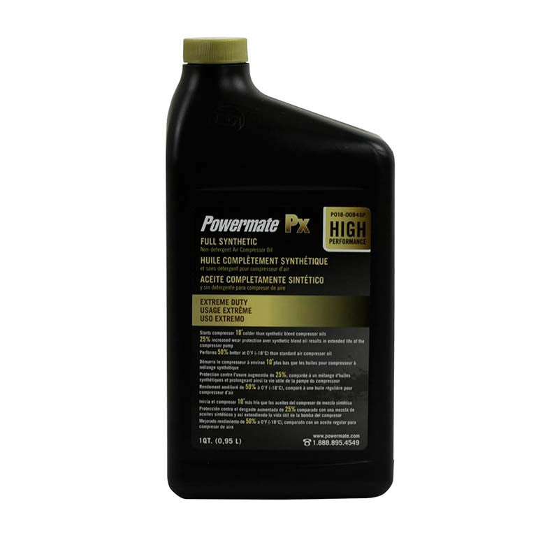 ACEITE PARA COMPRESOR DE AIRE, 1/4 DE GALON FULL SINTETICO. POWERMATE