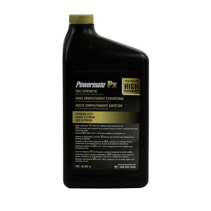 ACEITE PARA COMPRESOR DE AIRE, 1/4 DE GALON FULL SINTETICO. POWERMATE