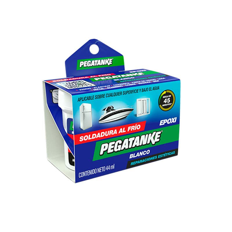 PEGAMENTO EPOXICO BLANCO, 44 ML, PARA REPARACIONES ESTETICAS EN LA INDUSTRIA, PEGA BAJO AGUA. PEGATANKE