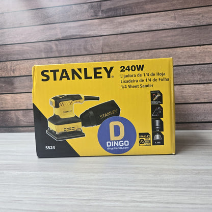 Lijadora de Palma Orbital 1/4 Hoja 240W con Recolector de Polvo | STANLEY | SS24-B3