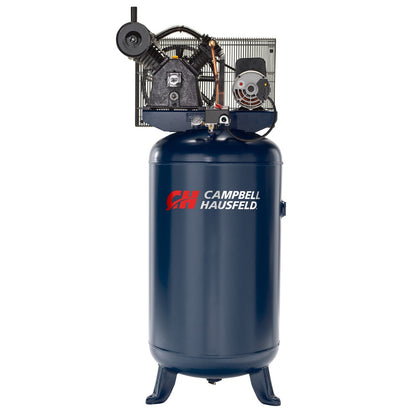 COMPRESOR, 80 GALONES, 2 ETAPAS, 5 HP, 12.2 CFM A 40, PSI 11.9 CFM A 90 PSI. MARCA CAMPBELL HAUSFELD ( MO40 )