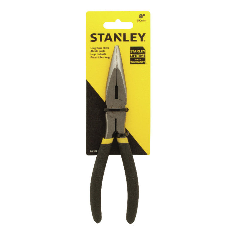 [84-102LA] -Alicate Punta Larga Cortante, Largo De 8 Pulgadas, Ancho De 2 Pulgadas, Ancho De Punta 7/16 Pulgadas. Marca Stanley