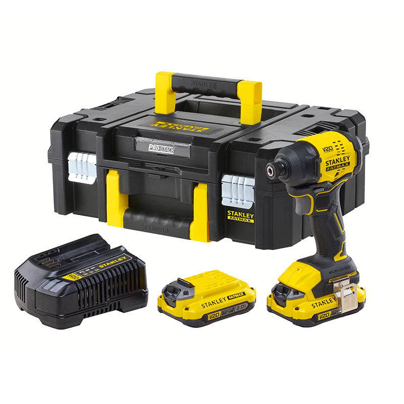ATORNILLADOR DE IMPACTO INALAMBRICO, 20V, VASTAGO 1/4, BRUSHLESS. STANLEY