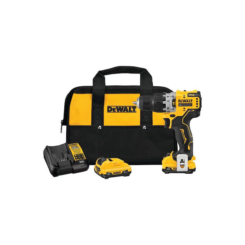 Barreno Percutor Inalámbrico 12V 3/8" Brushless 25,500 BPM 2 Baterías | DEWALT DCD706F2