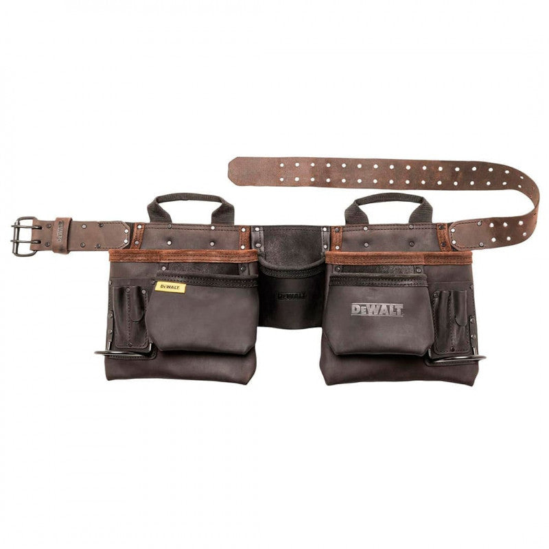 [DWST550112] -Cartuchera/Portaherramientas/Delantal De Cuero Con Cinturon Ajustable, Con 11 Compartimientos. Marca Dewalt