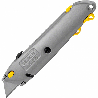 CUCHILLA RETRACTIL, QUICK CHANGE, LARGO DE 6-3/8 DE PULGADAS, 162 MILIMETROS, CON 3 CUCHILLAS. MARCA STANLEY