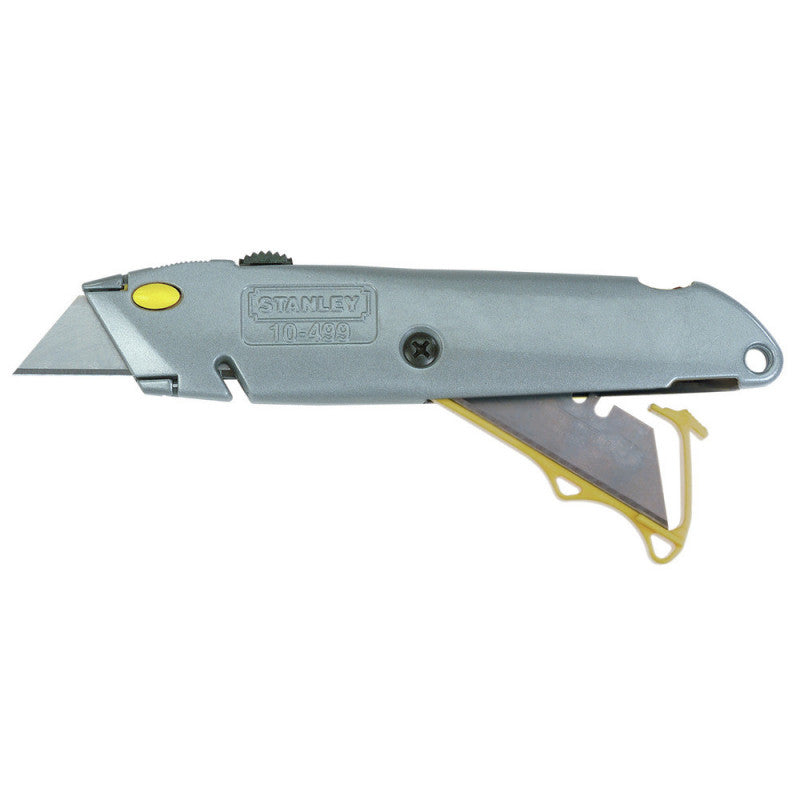 CUCHILLA RETRACTIL, QUICK CHANGE, LARGO DE 6-3/8 DE PULGADAS, 162 MILIMETROS, CON 3 CUCHILLAS. MARCA STANLEY
