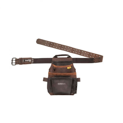[DWST550115] -Cartuchera/Portaherramientas/De Cuero Con Cinturon Ajustable, Con 12 Compartimientos. Marca Dewalt