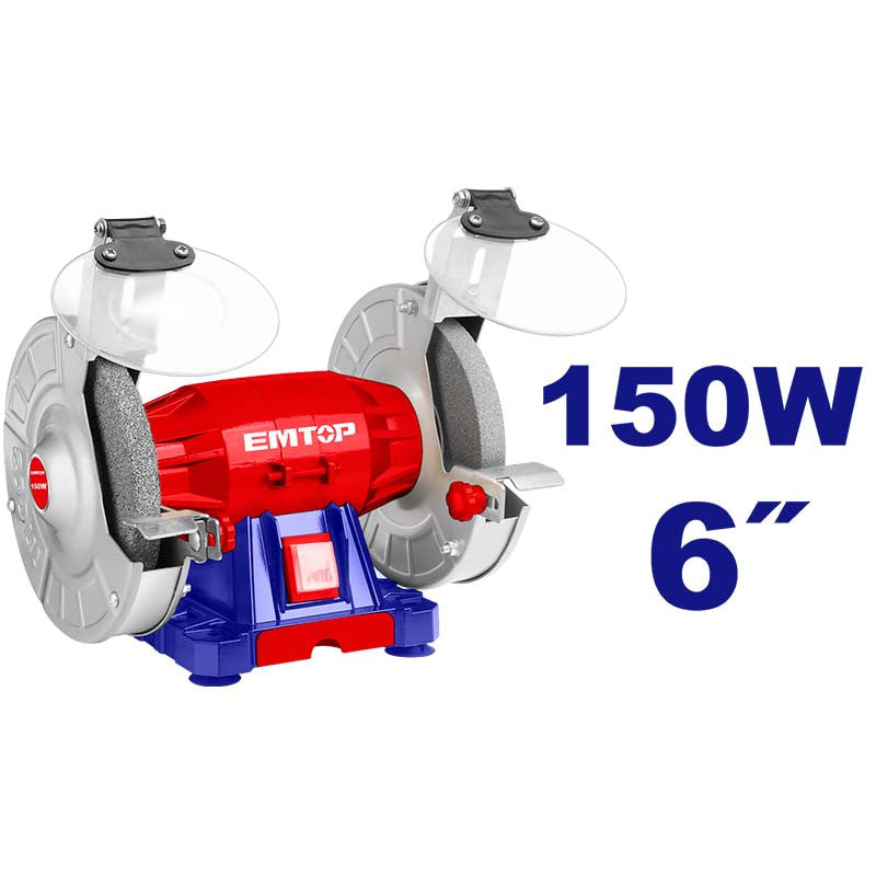 [ULBGR61501] -Esmeril De Banco De 6 Pulgadas, 150 Watts ,3,450 Rpm Marca. Emtop
