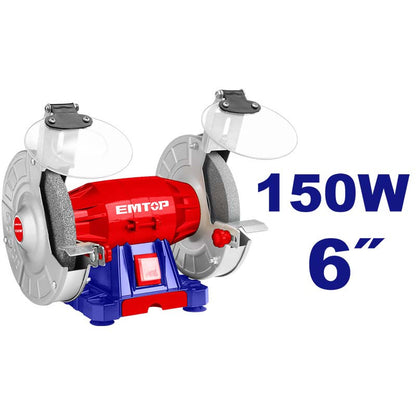 [ULBGR61501] -Esmeril De Banco De 6 Pulgadas, 150 Watts ,3,450 Rpm Marca. Emtop