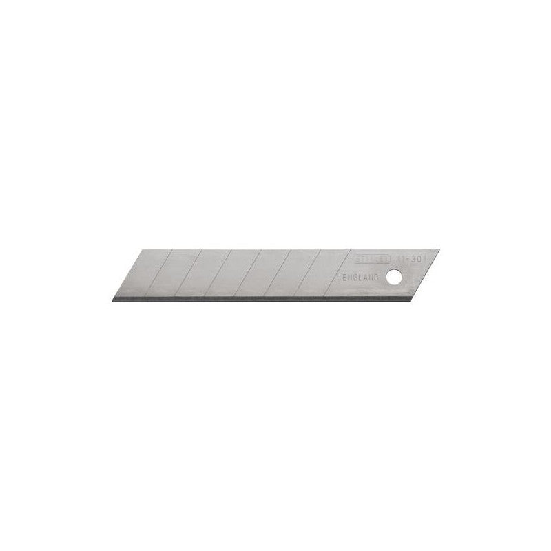 [11-301L] -Hoja Snap-Off De Repuesto, Set De 50 Piezas, Ancho De Hoja De 3/4 Pulgadas, 18mm, De 8 Segmentos. Marca Stanley