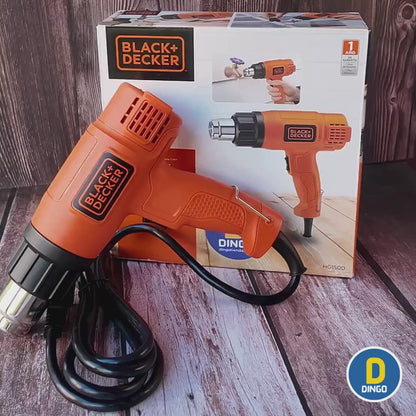 Pistola de Calor 1,500W 2 Temperaturas 400°C-540°C + Base Segura | BLACK+DECKER HG1500-B3