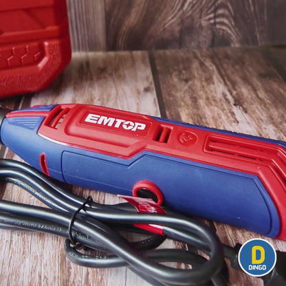 Herramienta Rotativa 130W 129 Accesorios + Maleta | EMTOP ULMGK1301