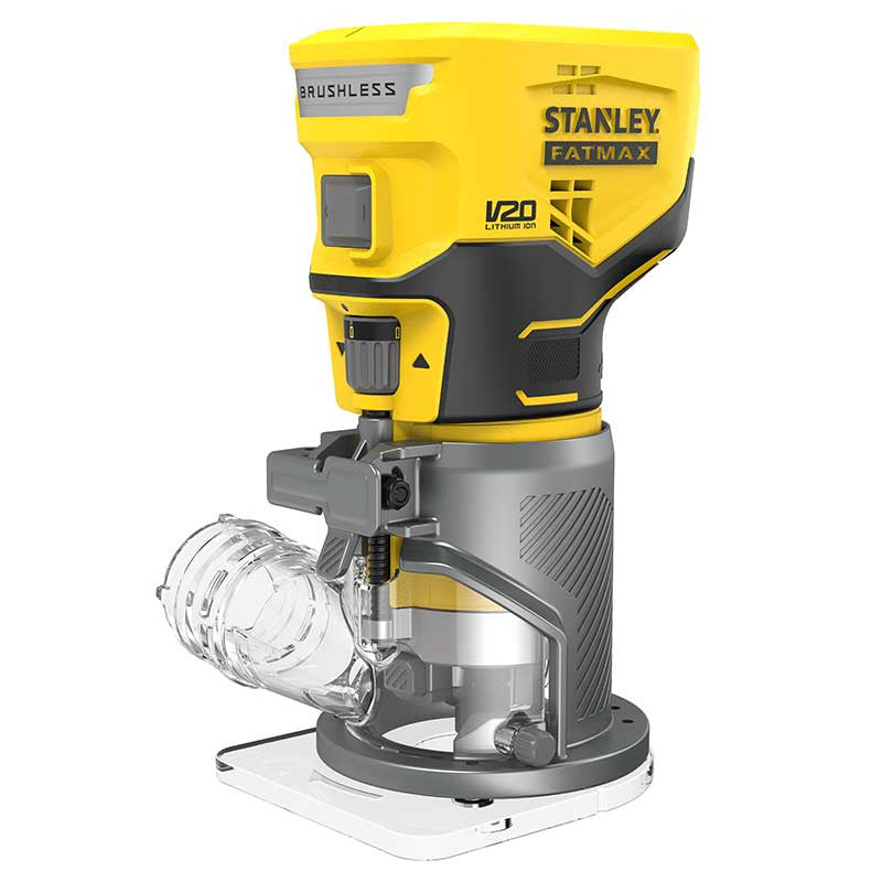 [SCW400B-B3] -Router Inalambrico De 1/4, 20v, Brushless, Velocidad 16,000 - 30,000 Rpm. Sin Bateria Ni Cargador. Bare Tool. Stanley