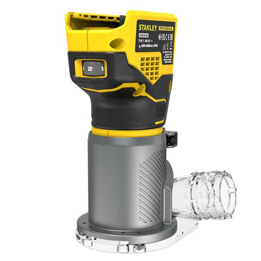 [SCW400B-B3] -Router Inalambrico De 1/4, 20v, Brushless, Velocidad 16,000 - 30,000 Rpm. Sin Bateria Ni Cargador. Bare Tool. Stanley