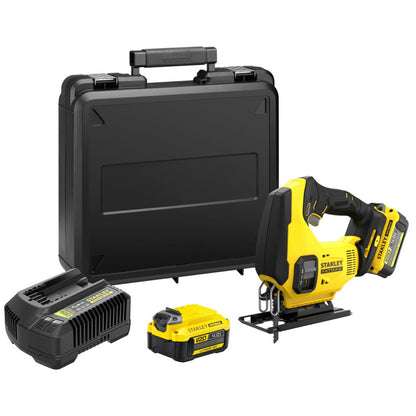 [SCJ600M2K-B3] -Sierra Caladora, Inalambrica, Con 2 Baterias Cargador Y Maleta Plastica. Marca Stanley