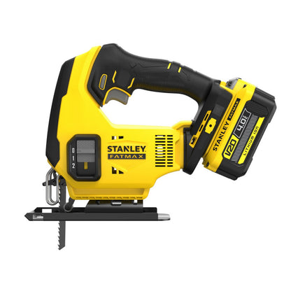 [SCJ600M2K-B3] -Sierra Caladora, Inalambrica, Con 2 Baterias Cargador Y Maleta Plastica. Marca Stanley