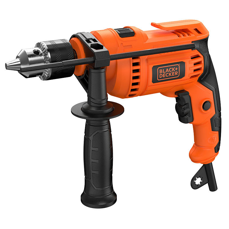 TALADRO PERCUTOR 1/2 PLG, 650W, VELOCIDAD VARIABLE Y REVERSIBLE, 0-3000 RPM, BLACK AND DECKER.
