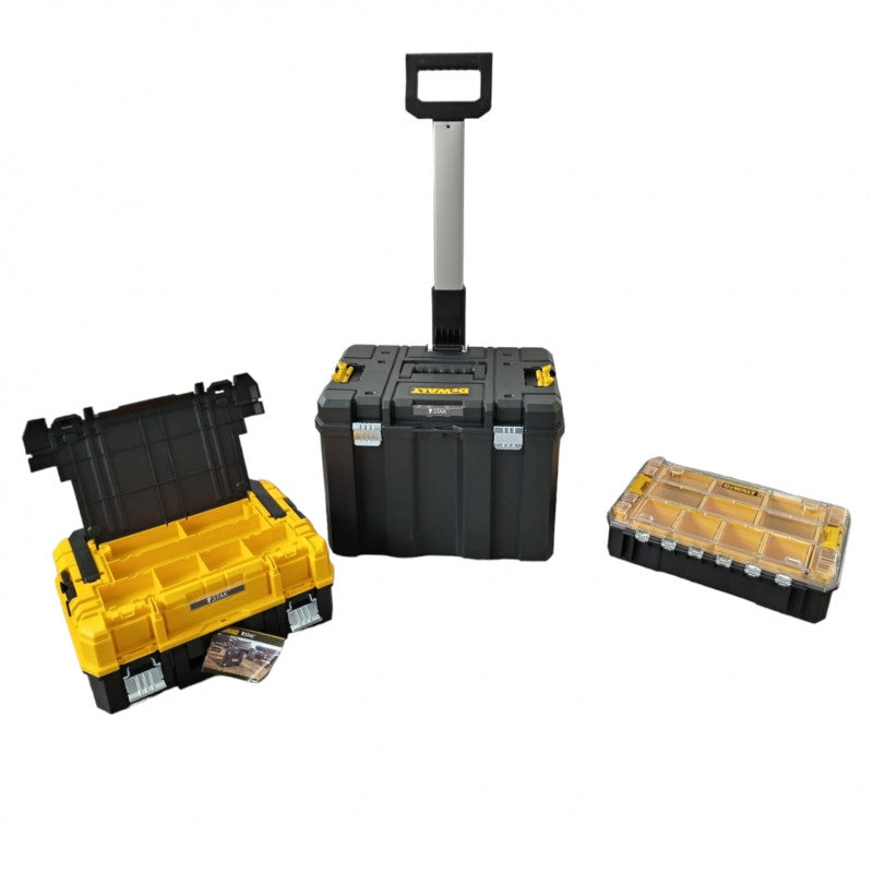 [DWST60404]-TORRE MOVIL MODULAR DE ALMACENAMIENTO, ORGANIZADOR CON TAPA TRANSPARENTE Y CAJA DE HERRAMIENTAS. MARCA DEWALT
