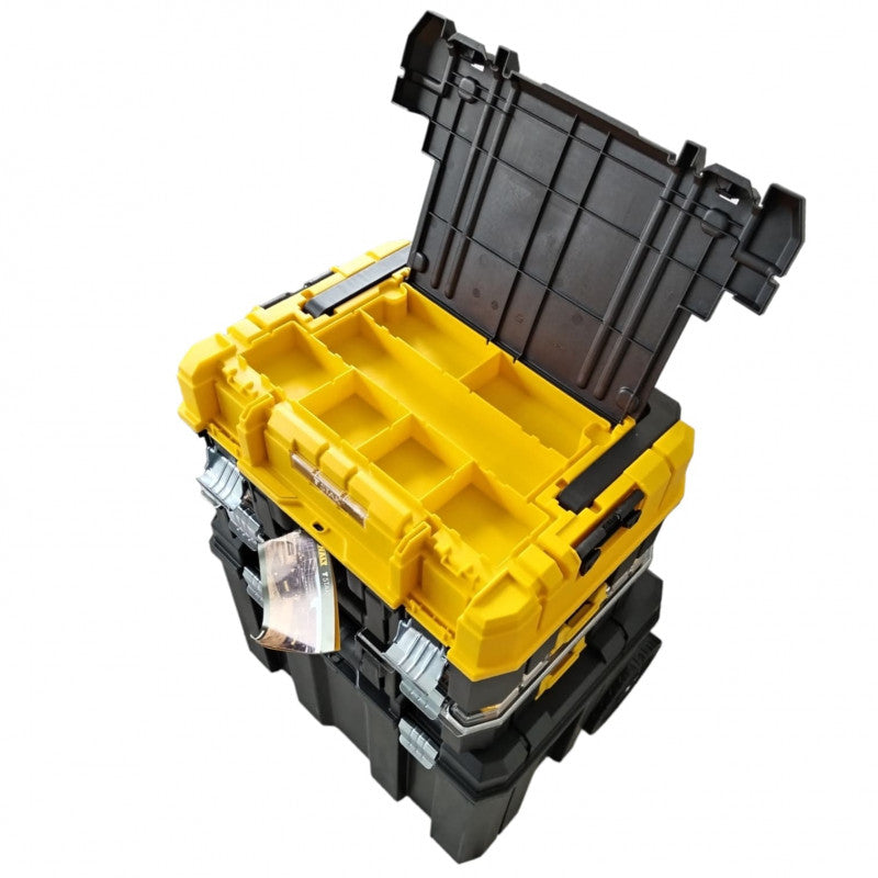 [DWST60404]-TORRE MOVIL MODULAR DE ALMACENAMIENTO, ORGANIZADOR CON TAPA TRANSPARENTE Y CAJA DE HERRAMIENTAS. MARCA DEWALT